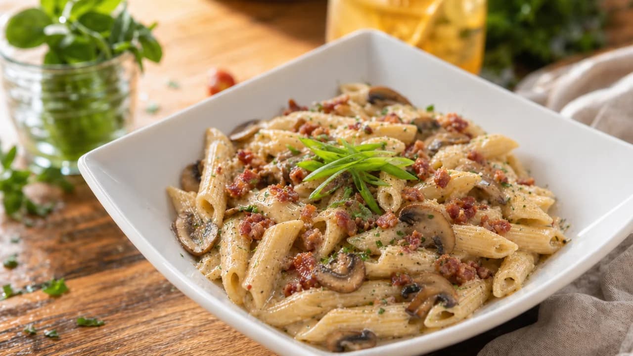 Coconut Mushroom Pasta