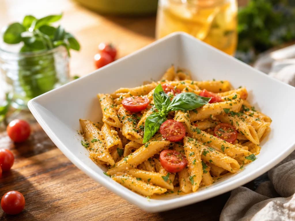 Roasted Veggie & Garlic Pasta