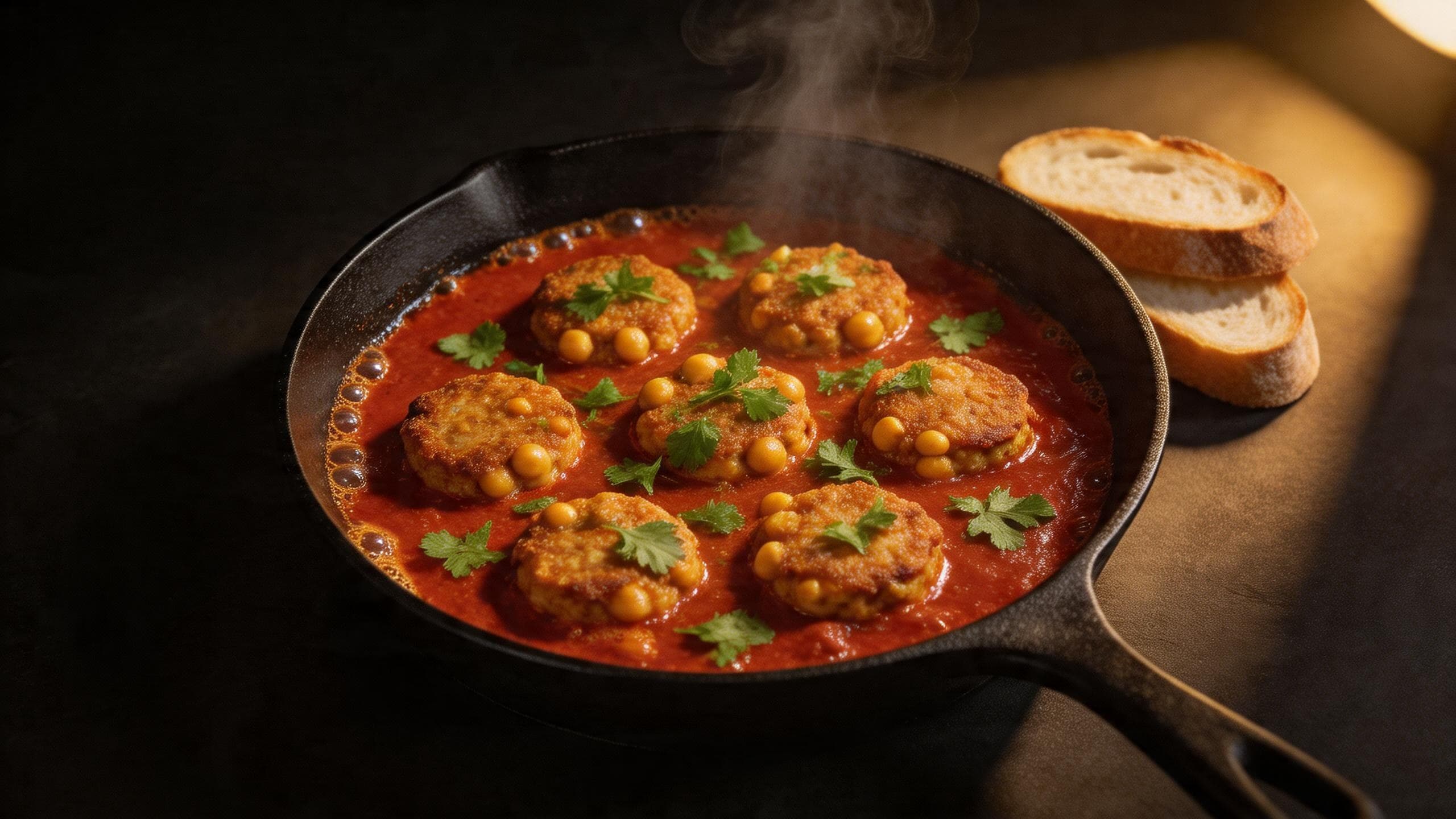 Chickpea Shakshuka with Smoked Paprika and Sourdough